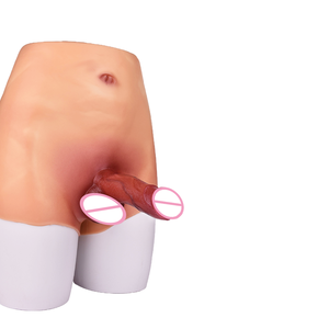 Mutandine con Cinturino a Vita Alta con Pene Realistico Stimolatore del Punto G Plug Anale Giocattolo Sessuale per Lesbiche Masturbatore per Donne - Product Image 3