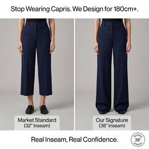 <span class=keywords><strong>Pantaloni</strong></span> in Lino Extra Lunghi da Donna, Gamba Larga, Autunno 2026, per Donne Alte, Lunghezza Interna 36 Pollici, Personalizzabili - Product Image 2