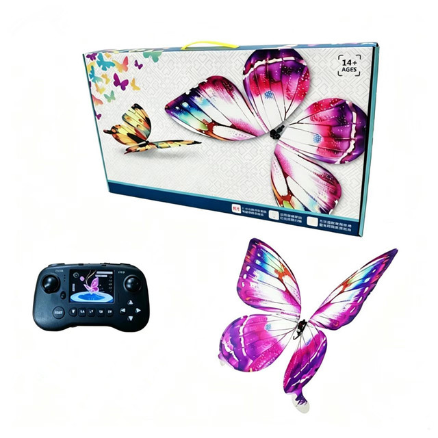 Most Popular New Bionics Flying Butterfly Remote Control Drone with LED Light Show ForWedding Stage Performance Event Decoration