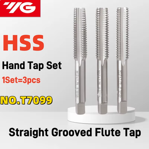 YG M2-M20 corée HSS ensemble de tarauds à main 3 pièces JIS robinet droit M2.5M3M4M5M6M8M10M12M14M16M20 X0.45 0.5 0.7 0.8 1 1.25 1.75 2 tarauds Die - Product Image 2