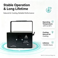 Lampu Laser Animasi 300W Sistem Pertunjukan Laser RGBW 25K Scanner DMX512 Kontrol Bluetooth untuk Acara Panggung Pesta Bar Disko Pernikahan