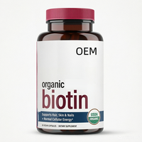Capsules de biotine 10000 mcg en marque privée pour une croissance rapide des cheveux et une peau éclatante, capsules naturelles pour la croissance des cheveux