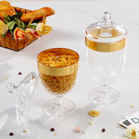 Bocal de stockage d'aliments scellé en plastique PMMA le plus vendu pour les boîtes de rangement de cuisine et les occasions de fête pour le stockage des aliments en conserve