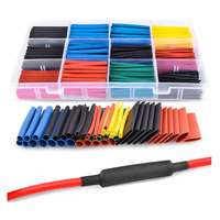 Electrical Connection Wire Cable Insulation Sleeving 127-800pcs Heat Shrink Tube Thermoresistant Heat-shrink Tubing Wrapping Kit