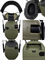 Casque anti-bruit tactique électronique pour le tir en extérieur, protection auditive pour sports de plein air avec capteur de son d'impact