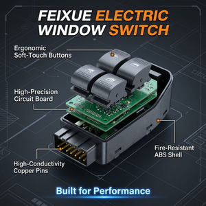 Nuevo Regulador Eléctrico de Ventanillas FX 93570-H2000, Elevador de Cristales Maestro para Puerta de Coche, Conjunto de Ventanilla Eléctrica de 4 Botones para K2/Rio - Product Image 5