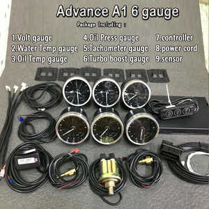 เกจ์วัด ADVANCE <span class=keywords><strong>A1</strong></span> รุ่น 6Link OBD สำหรับควบคุมอุณหภูมิน้ำ แรงดันไฟฟ้า แรงดันเทอร์โบ อุณหภูมิน้ำมัน แรงดันน้ำมัน วัดรอบเครื่องยนต์ RPM ZD - Product Image 3