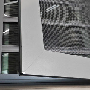 Cadre en aluminium noir moderne Fenêtres Photo Filet d'écran en acier inoxydable <span class=keywords><strong>Baie</strong></span> de jardin fixe pour villas et maisons - Product Image 3