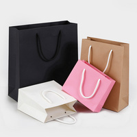 Sacs cadeaux écologiques en carton noir avec poignées en corde de coton, option logo personnalisé, sacs de transport robustes multi-tailles pour boutiques et fêtes