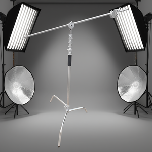 Soporte de Iluminación Ajustable de Metal de 102 Pulgadas con Brazo en C para Fotografía, Soporte para Reflector de Video de Estudio - Product Image 2