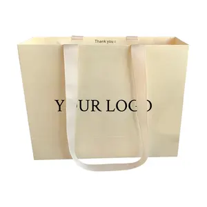 large cardboard shopping bags factory suppliers shoulder length silk handles luxury design shoes dresses carriers big paper bags