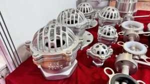 Haute qualité CG 304/316 en acier inoxydable à bride <span class=keywords><strong>clapet</strong></span> de pied DN80-<span class=keywords><strong>100</strong></span> pompe à <span class=keywords><strong>eau</strong></span> vérifier la soupape de fond de levage H42W-6P conservateur - Product Image 4