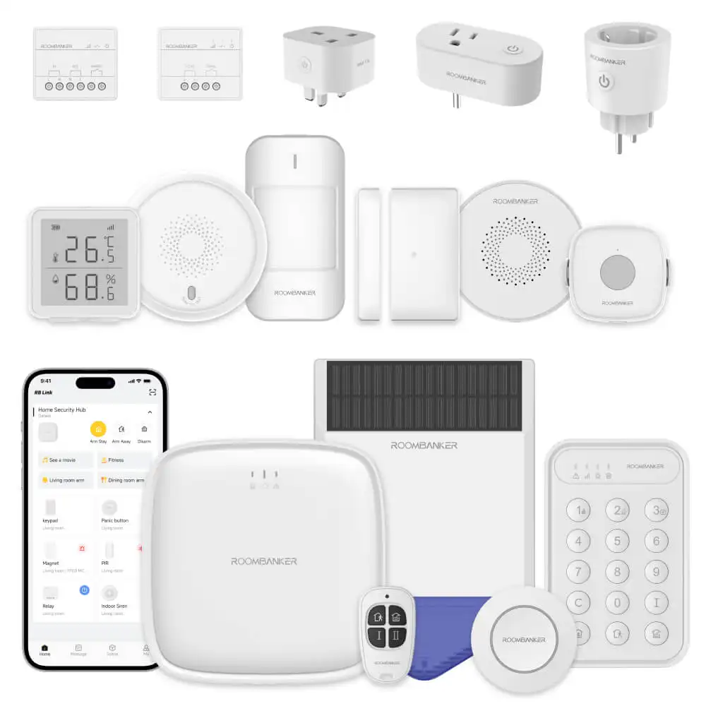 Sistema de seguridad para el hogar inalámbrico de código abierto que proporciona API y Android IOS SDK APP compatible con dispositivos ZigBee Bluetooth 4G WIFI alarma
