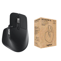 Souris sans fil Logitech MX Master 3S pour entreprise, ergonomique, 8K DPI, longue autonomie, pour ordinateur portable