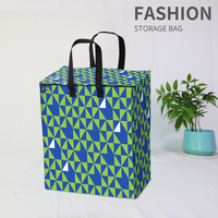 Sac de rangement tissé en PP de grande capacité avec fermeture éclair personnalisable housse de couette imperméable et anti-poussière pour vêtements