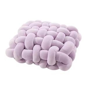 Coussin carré tissé en peluche à nœuds Z Wholesale, coussin décoratif, coussin de canapé, pour chambre à coucher, décoration intérieure, fourniture d'usine - Product Image 1