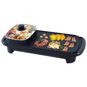 Portable 2 in 1 220V Electric Hot Pot Oven <b>Smokeless</b> Barbecue Machine Home <b>BBQ</b> Grills Indoor Roast Meat Dish Plate Multi Cooker - Product Image 1