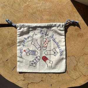 Personalized Fabric Cotton Bag White Cotton Muslin <b>Drawstring</b> Gift Bag <b>Pouch</b> with Custom Printed Logo - Product Image 3