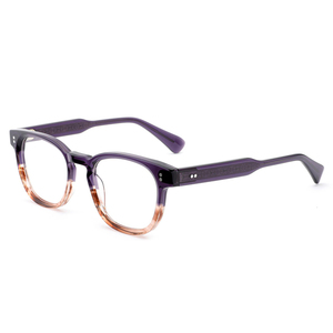Montature Ottiche Classiche in Acetato Nero, Occhiali Vintage con Rivetti per Uomo e Donna, Occhiali di Lusso Fatti a Mano, Occhiali da Vista su Prescrizione - Product Image 5