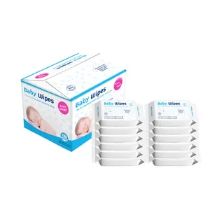 Lingette personnalisée Marque privée Fabricant naturel Produits de soins de la peau pour bébé jetables les moins chers Soins ménagers biologiques pour la peau