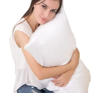 卸売Oeko認定カスタムロゴ2パック100% 低刺激性滑らかな桑シルク枕カバー