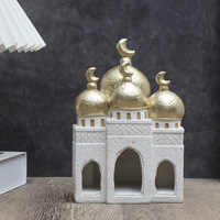 Ornements de Noël en résine pour la maison et le bureau, motif château, mouton et étoile, style moderne et simple, cadeau personnel pour l'Aïd al-Adha du Moyen-Orient