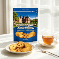 Recette traditionnelle danoise, biscuits sucrés à la crème et aux œufs, vente en gros, OEM, ODM, étiquette privée, boîte personnalisée
