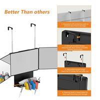 Supports de miroir pliants pour salles de coiffure, pliables à 360°, à trois volets, pour la coupe de cheveux à domicile, miroir de coiffure à trois volets, miroir suspendu à trois volets