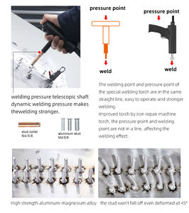 Trihero usine <span class=keywords><strong>prix</strong></span> haute qualité Dent extracteur Machine voiture carrosserie réparation équipement soudage Spotter pour aluminium acier métal - Product Image 3