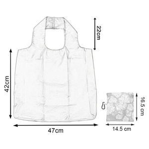 Bolsa de Compras Grande Ecológica a Rayas, Resistente, Plegable, Lavable, de Poliéster, Bolsa de Supermercado, Práctica Bolsa de Mano - Product Image 2