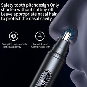 เครื่องควบคุมขนบนใบหน้าแบบสมาร์ทสำหรับใช้ในบ้าน ชาร์จผ่าน USB สำหรับขนจมูกและขนหู - Product Image 4