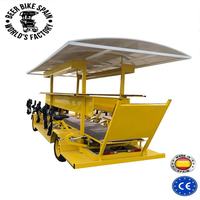 Vélo à bière à pédales pour fêtes en gros, vélo de tourisme, groupe de fêtes, vélo mobile, chariot, vélo électrique, vélo de bière