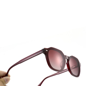 แว่นกันแดดโพลาไรซ์ทรงเหลี่ยมสไตล์เรโทรสำหรับผู้ชาย แว่นตาหรูหราปี 2026 สำหรับผู้หญิง แว่นกันแดดอะซิเตทแบบสั่งทำ - Product Image 5