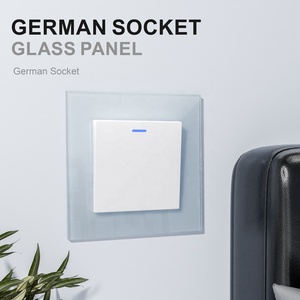 Amerikan Tarzı Yüksek Kalite Beyaz Siyah Altın Gri Renkli 220V 10A Duvar Anahtarı ve Priz Elektrik Anahtarları Led Göstergeli - Product Image 2