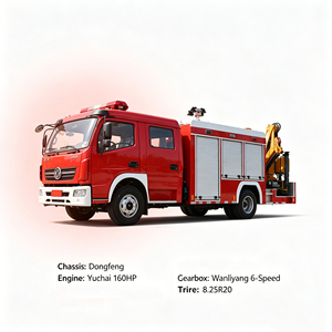 Camión <span class=keywords><strong>de</strong></span> <span class=keywords><strong>Bomberos</strong></span> <span class=keywords><strong>de</strong></span> Rescate <span class=keywords><strong>de</strong></span> Emergencia Dongfeng V3 160HP Euro 5 YCF25160 con Grúa Plegable <span class=keywords><strong>de</strong></span> 3T, Cabrestante Delantero <span class=keywords><strong>de</strong></span> 3T, Generador <span class=keywords><strong>de</strong></span> 5.5KW y Torre <span class=keywords><strong>de</strong></span> Iluminación - Product Image 3