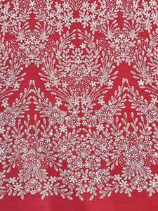 패션 스페인어 레이스 두바이 반짝이 레이스 패브릭 메쉬 터키 이브닝 드레스 - Product Image 3