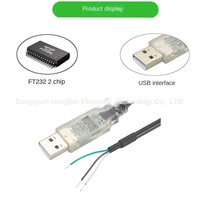 Struggler USB a TTL a RS485 Cable de programación Trenza de cobre Chaqueta de PVC FEANTEEK