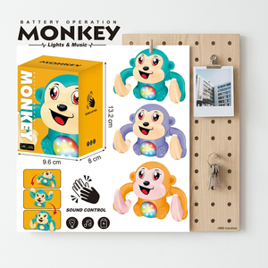 Juguete Interactivo de Mono con Luz y Música, Funciona con Pilas, Baila y Canta, Juguete Educativo para Niños Pequeños - Product Image 6