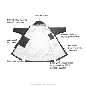 Parka longue en cuir et maille OEM pour <span class=keywords><strong>femme</strong></span>, imperméable, coupe-vent, séchage rapide, pour sports équestres, randonnée et <span class=keywords><strong>équitation</strong></span> en extérieur - Product Image 4