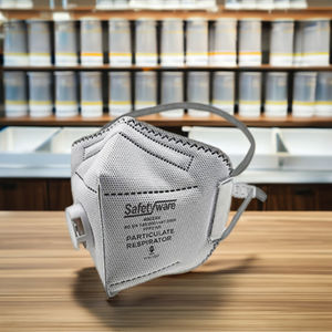 Masque anti-poussière jetable certifié EN149 FFP2 Masque respiratoire à motif plat confortable et respirant - Product Image 3