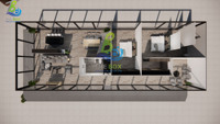 Structure en acier préfabriquée pour entrepôt, construction de bureaux, bâtiment commercial, maison modulaire, bureau préfabriqué