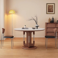 Table à manger en bois massif de style minimaliste moderne haut de gamme italienne pour la maison, idéale pour les petits appartements