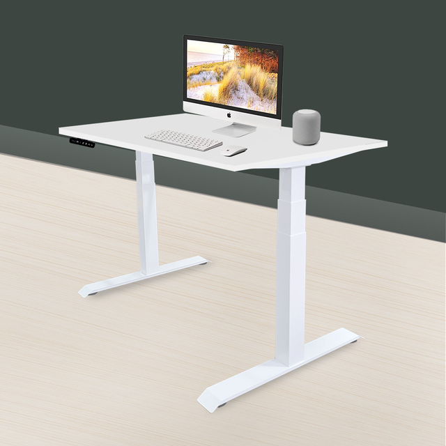 Dual Motor Electric Height Adjustable Modern Extendable Office Standing Desk with Touchscreen Type C Charger Ergonomic Design