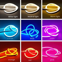 Bande lumineuse LED, 5V basse tension, éclairage de style vitrine pour téléviseur, barre de lampe flexible en silicone COB avec éclairage RVB
