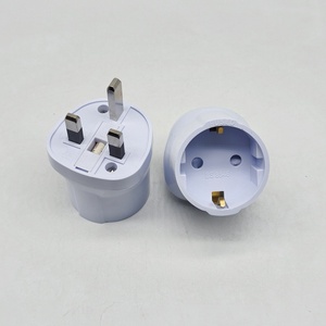 Cho yuadon YD-1316 bs8546 chuyển đổi anh an toàn màn trập EU để UK/<span class=keywords><strong>Hong</strong></span> <span class=keywords><strong>Kong</strong></span> du lịch cắm Adapter với 13A hợp nhất Brass cắm - Product Image 1