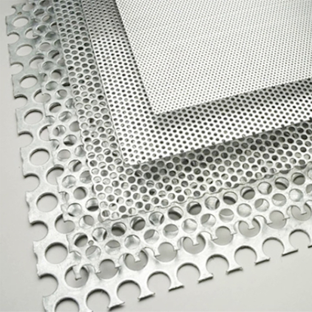 Customized Shape Hole Size 304 Stainless Steel Punching Plate Metal Mesh Perforated Metal Mesh Speaker Grille for Build