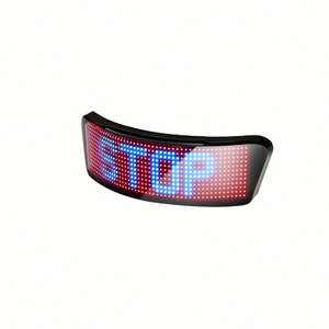 App-Operated LED Matrix Display for Helmet Decoration Safety <b>Motorcycle</b> Lamp Motorbike Accessories - Product Image 1