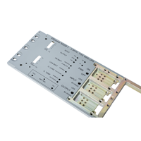 Plaques de montage en aluminium anodisé haute rigidité, usinées sur mesure par CNC pour équipements d'automatisation industrielle et de robotique