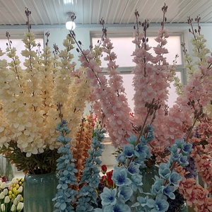 Larkspur-Flor Artificial para decoración del hogar, rama larga de seda falsa violeta, <span class=keywords><strong>Delphine</strong></span>, J-126, fábrica - Product Image 2