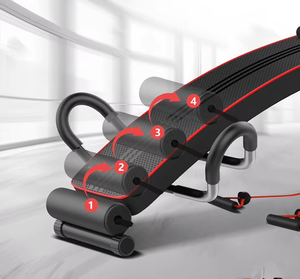 Đa chức năng có thể gập lại đa trọng lượng băng ghế dự bị có thể điều chỉnh trọng lượng nâng bụng Bảng tập thể dục Viện trợ Sit-up thiết bị tập thể dục - Product Image 5